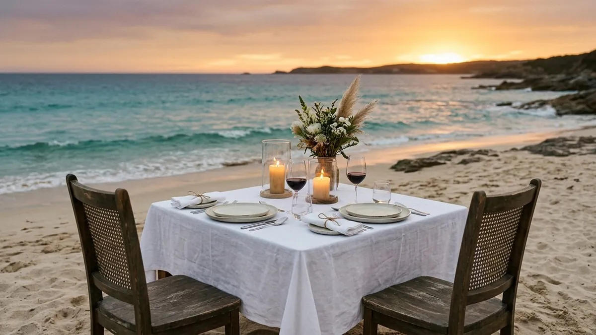 MONEA Atelier — cena privada al atardecer