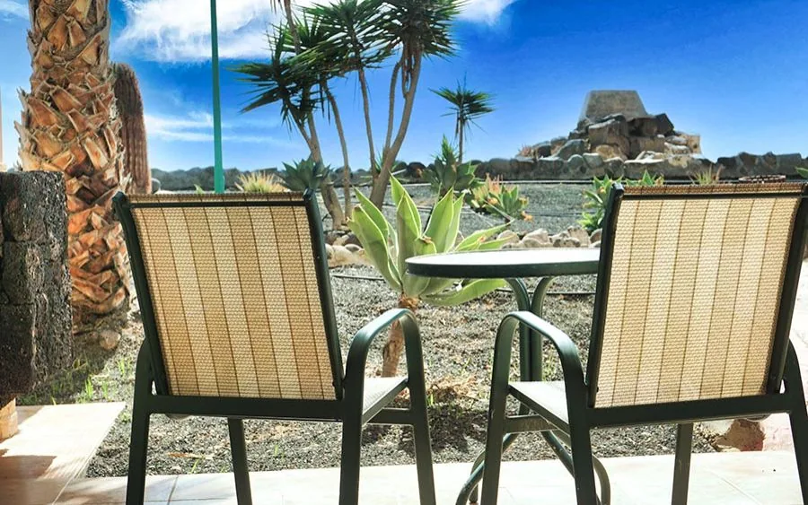 Terraza con vista al océano