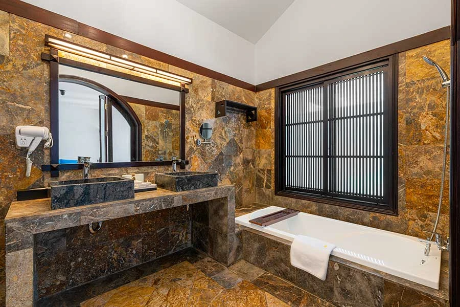 Bathroom of the duplex villa