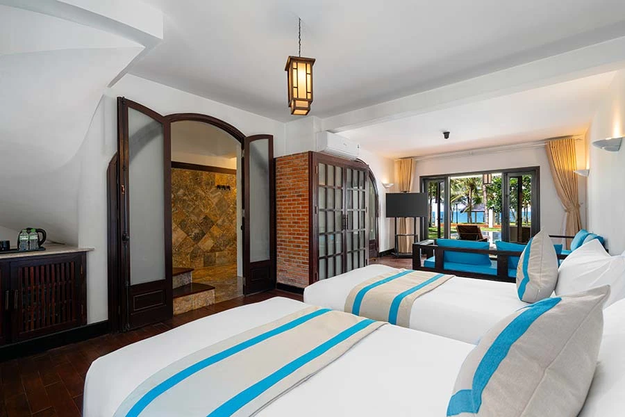 Second bedroom with two beds